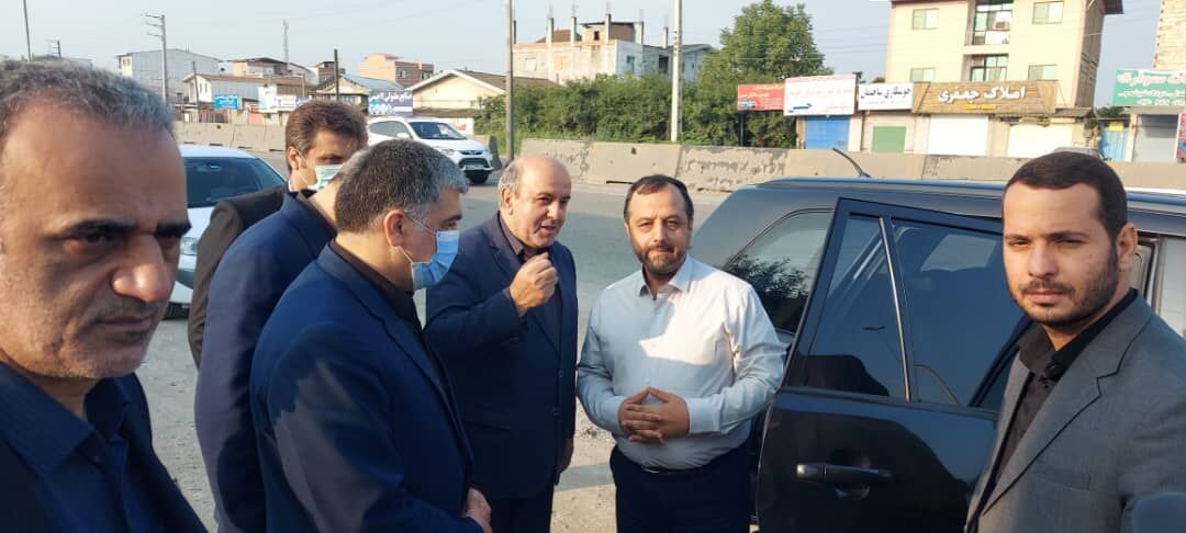 وزیر اقتصاد از محل اجرای آزاد راه ساری - قائمشهر بازدید کرد